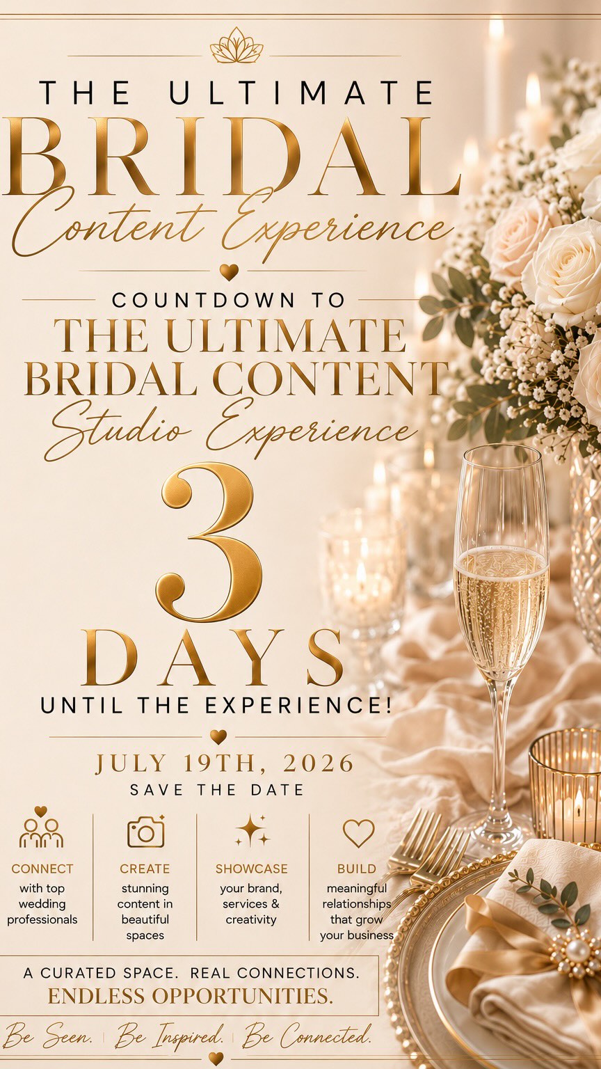 The Ultimate Bridal Content Experience event announcement