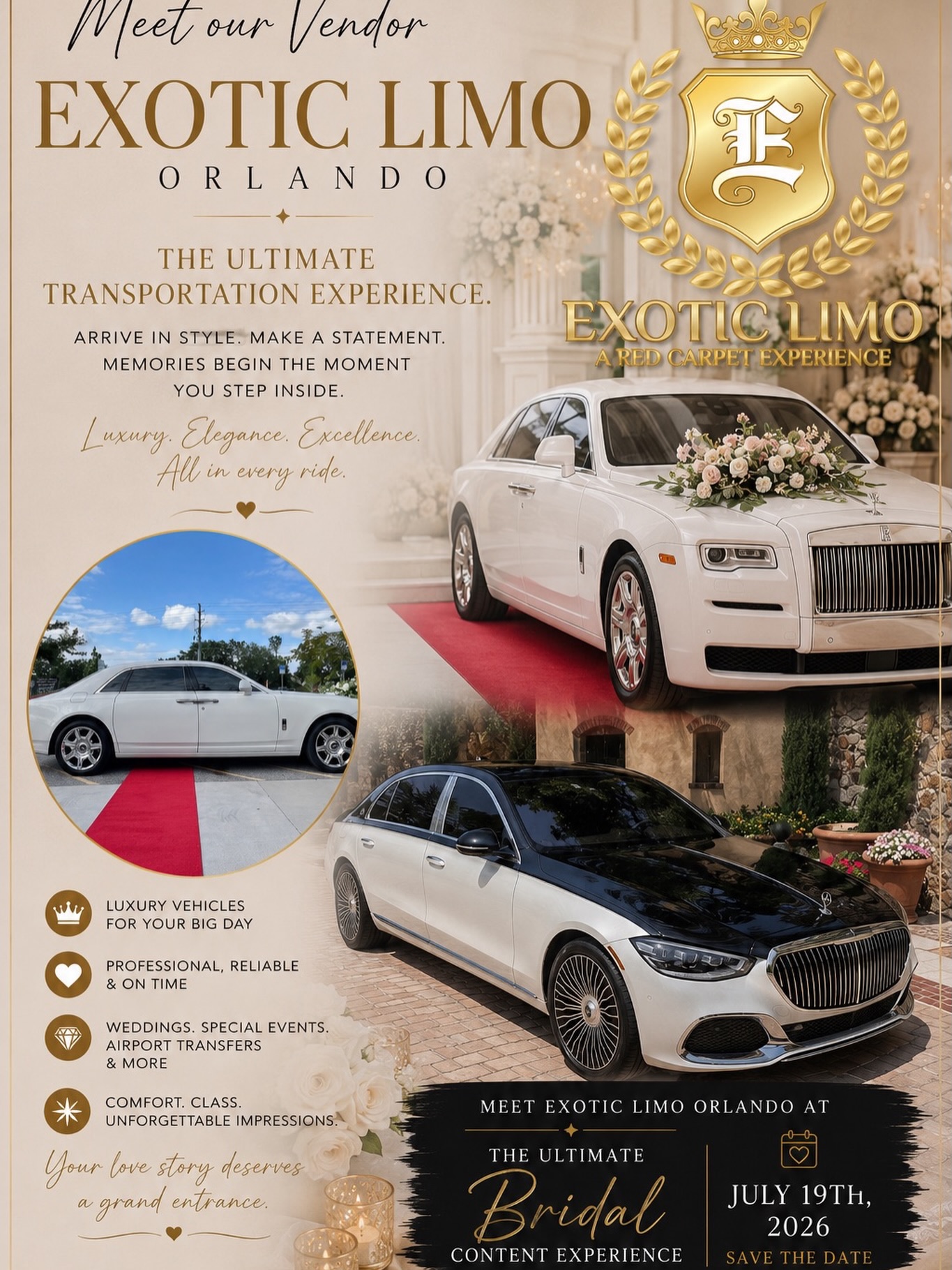 Exotic Limo Orlando vendor feature