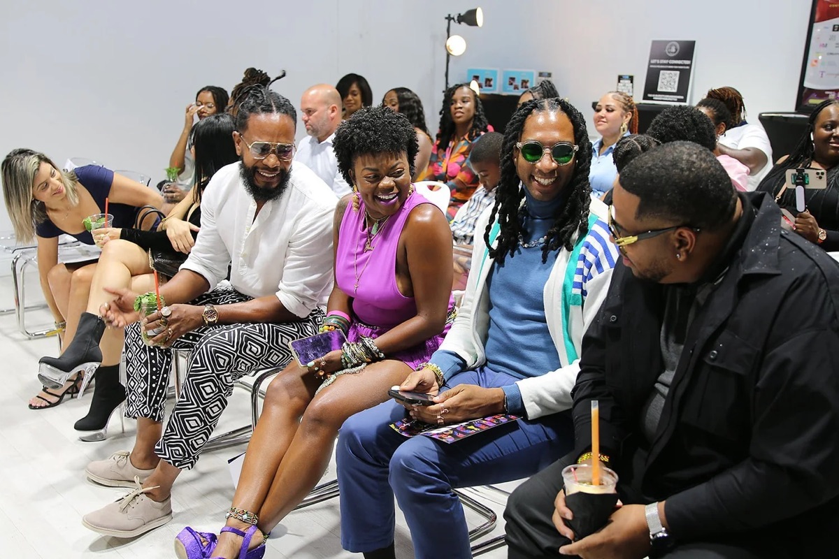 An audience seated at a live event being filmed
