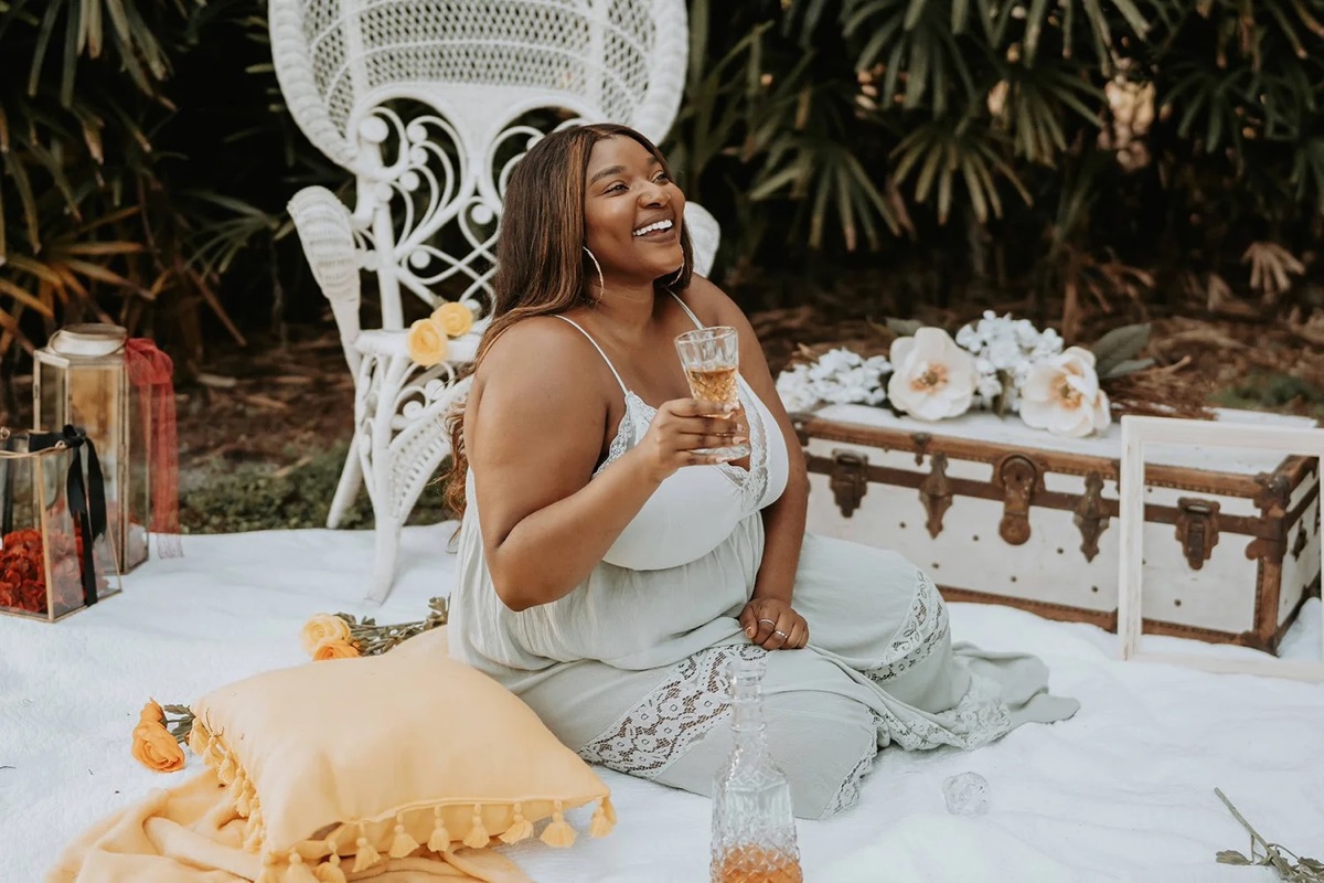 A styled outdoor setup produced for a client celebration